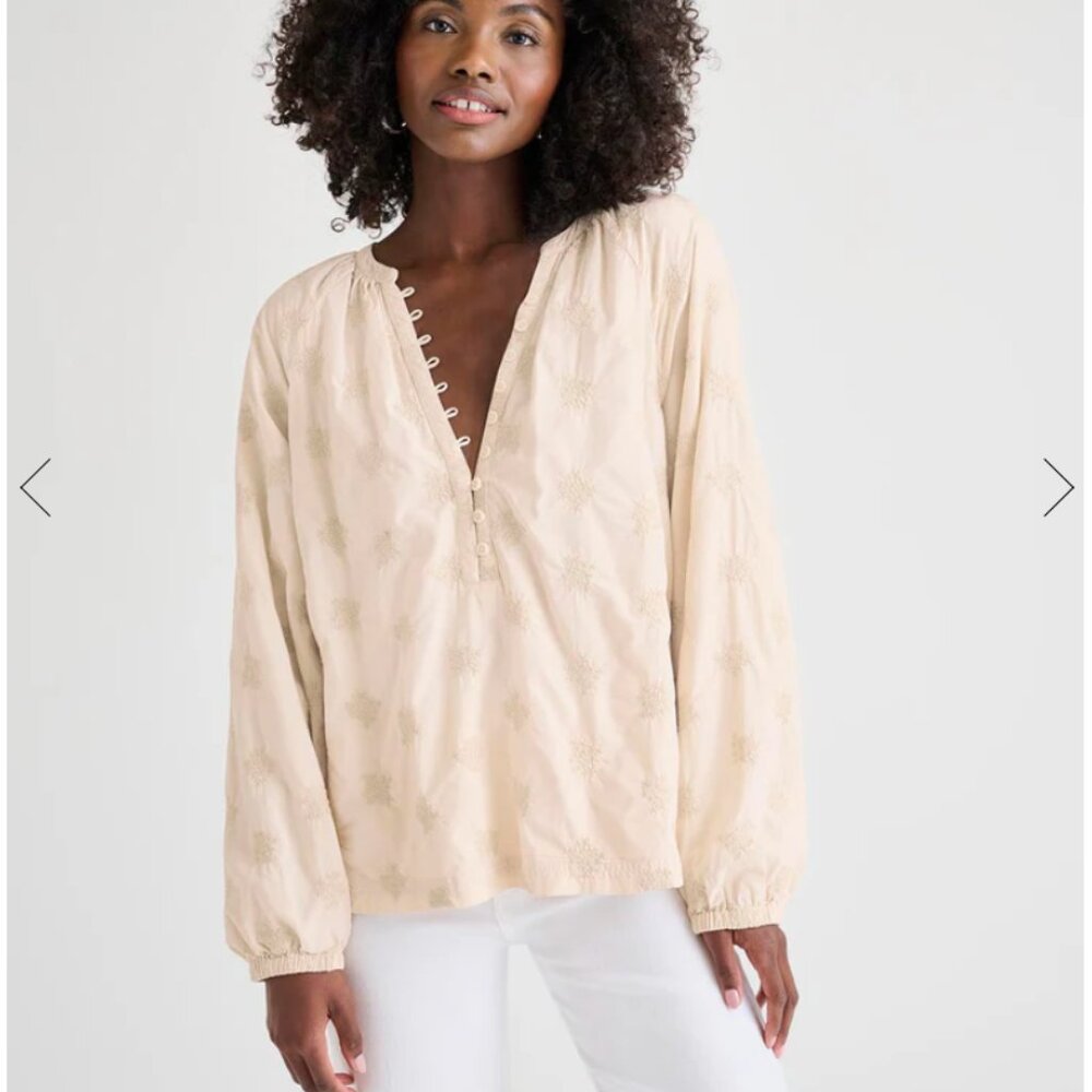 NWT Splendid 'Cheryl' Embroidered Blouse - XS